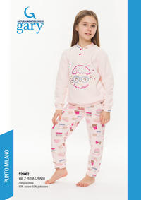 PIGIAMA BAMBINA M/L S20062 Tellini S.r.l. Ingrosso Abbigliamento